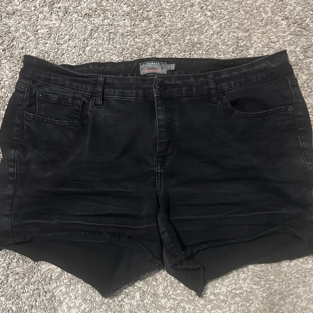 Torrid Black Jean Shorts